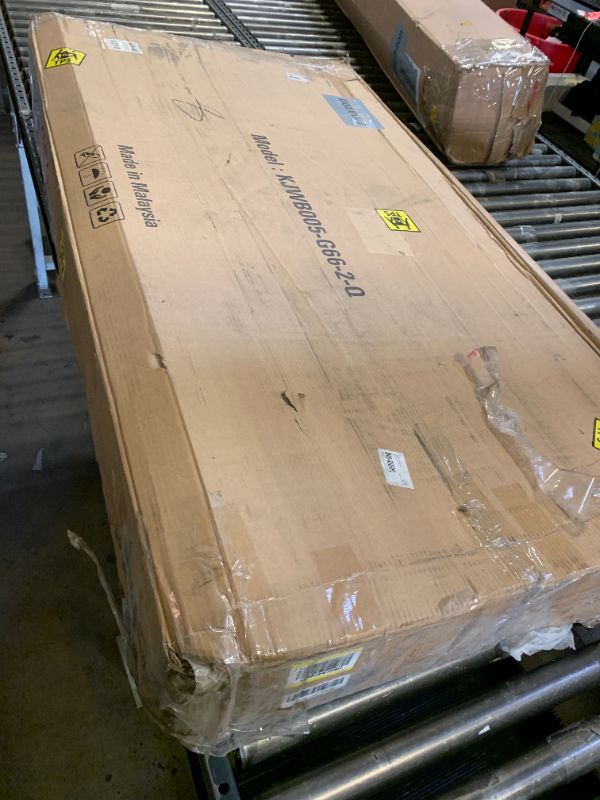 Photo 1 of *FOR PARTS*__________ KISLOT Wood Bed Frame with Headboard and Footboard, Mattress Foundation with USB Charging Strong Wooden Slat Support Noise-Free Easy Assembly No Box Spring Needed