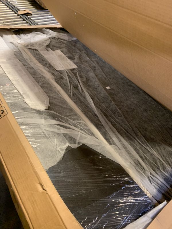 Photo 1 of *FOR PARTS*__________ KISLOT Wood Bed Frame with Headboard and Footboard, Mattress Foundation with USB Charging Strong Wooden Slat Support Noise-Free Easy Assembly No Box Spring Needed