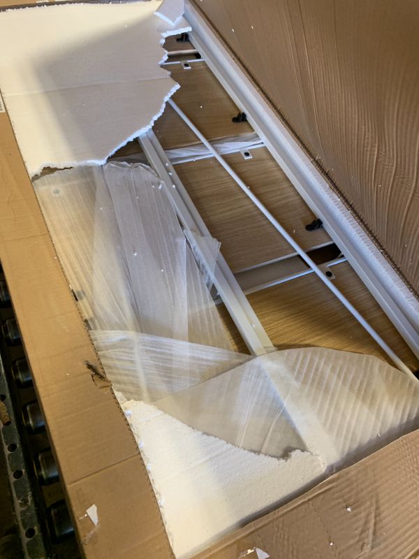 Photo 1 of *MISSING PIECES** Rengue No-Assembly Folding Bookshelf Storage Shelves 5 Tiers Foldable Vintage Multifunctional Plant Flower Stand Storage Rack Shelves Bookcase for Home Office, White