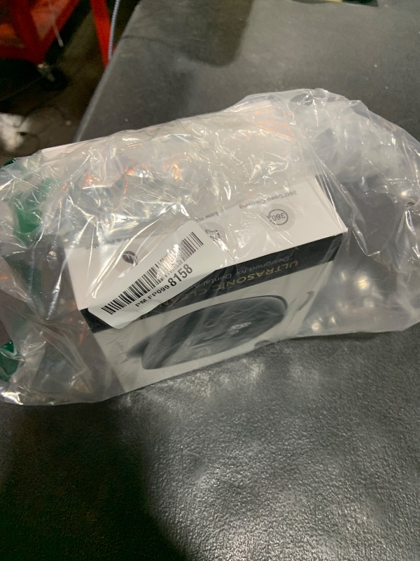 Photo 1 of **INCOMPLETE** Ultrasonic Retainer Cleaner, 45kHz Dental Cleaning Pod for Dentures, Aligners, Night Guards & Jewelry, 150ML Denture Cleaner 2 Timed Modes & Travel Design (Black, 130ML Ultrasonic Machine)