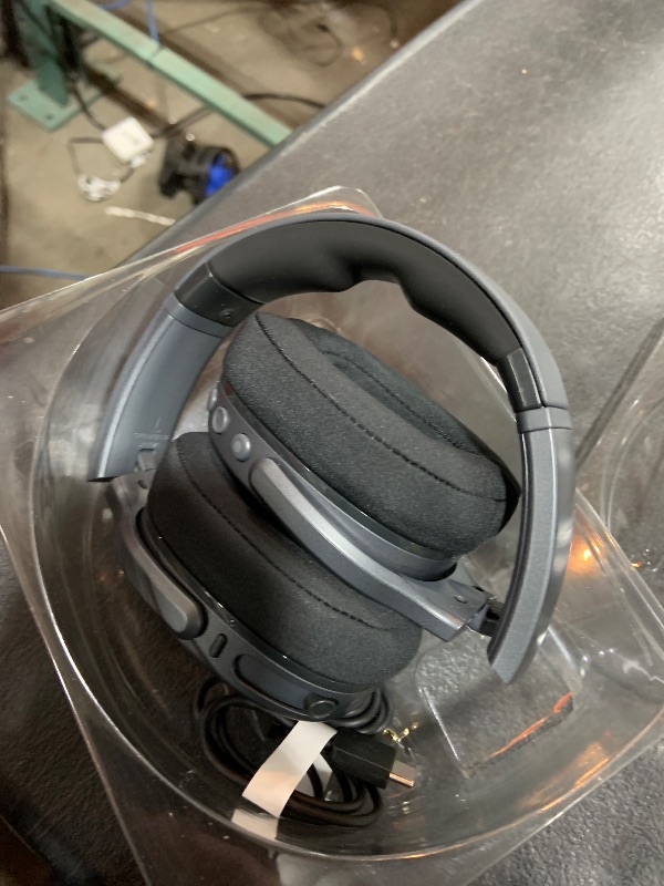 Photo 1 of Skullcandy Crusher 540 Active Wireless Bluetooth Headphones with Multi-Sensory Bass, Noise Isolating Over-Ear Fit, Sweat and Water Resistant, 40 Hours Battery, Microphone for iPhone Android - Coal