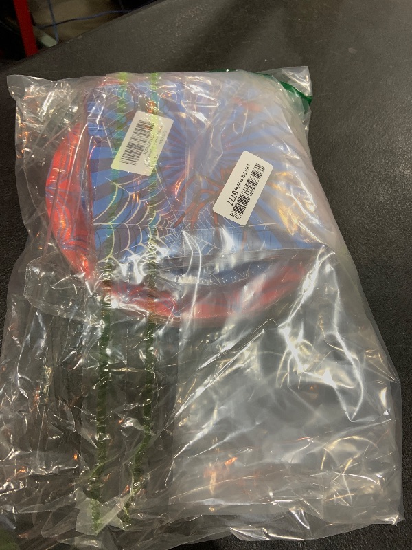 Photo 1 of 100 Pcs Spider Party Tableware Set – Disposable Red and Blue Plates, Napkins, and Forks with Spider and Web Designs for Halloween, Kids Birthday Parties, and School Celebrations – Serves 25 Guests