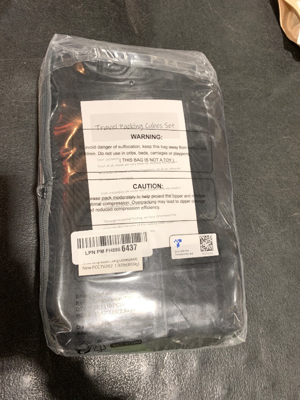 Photo 1 of 10 Set Compression Packing Cubes for Travel Essentials,Compressible Expandable Packing Cubes for Suitcase,OlarHike Luggage Organizer Bags for Travel,Handy Helper for Organizing Clothes(Black)