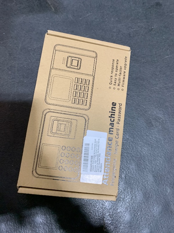 Photo 1 of FIONOFY Time Clocks for Employees Small Business, Fingerprint + PIN, Clock in and Out Machine for Employees, No Monthly Fee No Software Required, Grey