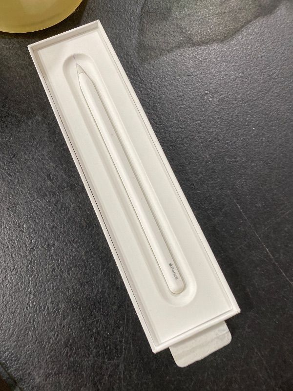 Photo 1 of Apple Pencil - Device Compatibility Check Required - Pixel-Perfect Precision, Tilt and Pressure Sensitivity, Perfect for Note-Taking, Drawing, and Art. Charges and Pairs Magnetically