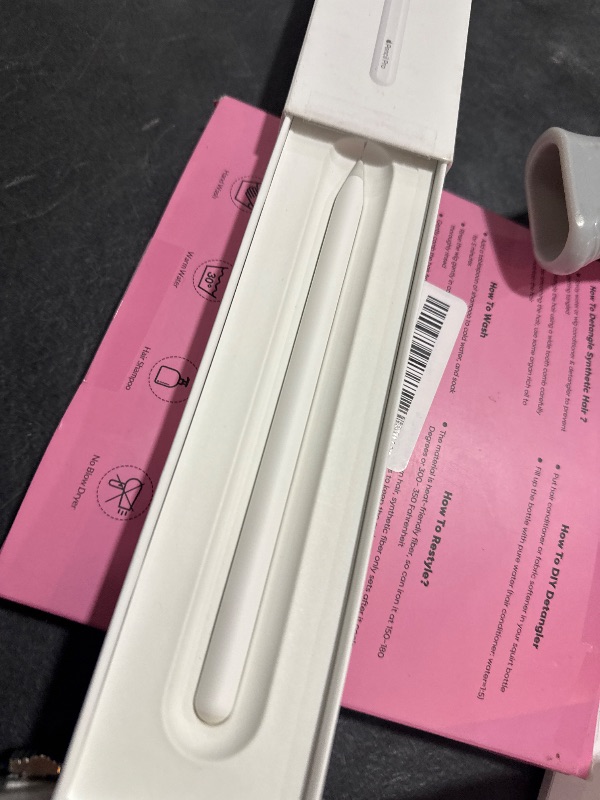 Photo 1 of Apple Pencil - Device Compatibility Check Required - Pixel-Perfect Precision, Tilt and Pressure Sensitivity, Perfect for Note-Taking, Drawing, and Art. Charges and Pairs Magnetically