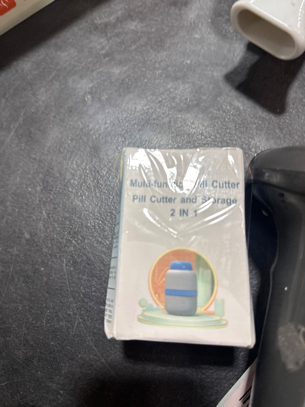 Photo 1 of 1/4 Pill Cutter with Storage Case, 4 Way Pill Splitter with Stainless Steel Blade, Precision Pills Cutter Splitter for Small and Tiny Pills