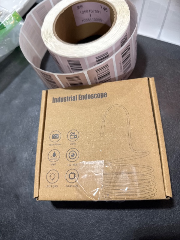 Photo 1 of [Dual-Lens] Endoscope Camera with Light, 1920P HD Borescope with 8+1 Adjustable LED Lights, IP67 Waterproof 16.5FT Semi-Rigid Snake Cord Inspection Camera for iPhone, iPad and Android Phone (Type C)