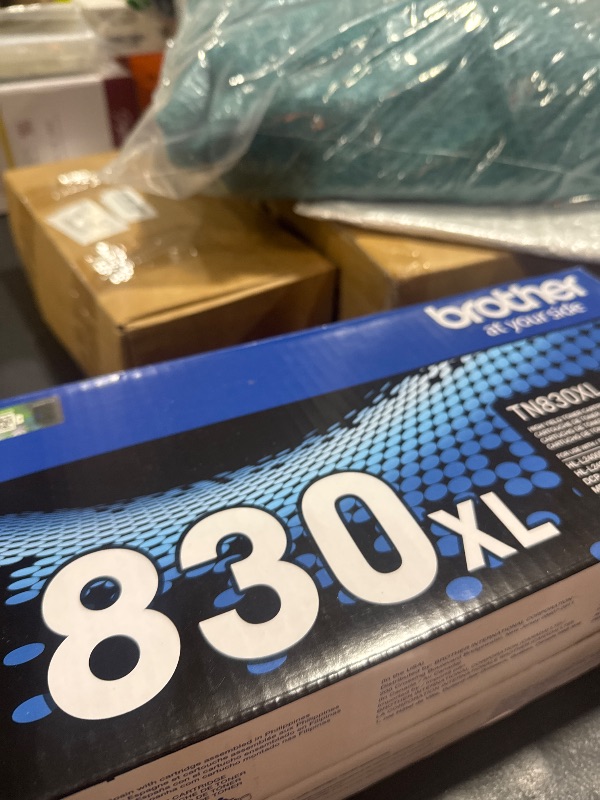 Photo 1 of Brother Genuine TN830XL Black High Yield Printer Toner Cartridge - Print up to 3,000 Pages(1)