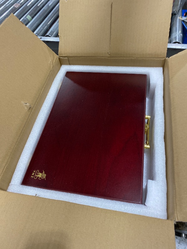 Photo 1 of Yellow Mountain Imports Classic Chinese Mahjong Game Set, Emerald with 148 Medium-Size Translucent Green Tiles and Wooden Case