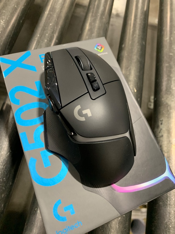 Photo 1 of NON FUNCTIONAL ----------------------------------------------------------------------------------------Logitech G502 X Plus Wireless Gaming Mouse - Lightspeed Optical, LIGHTFORCE Switches, LIGHTSYNC RGB, Hero 25K Sensor for PC/Mac - Black (parts does not