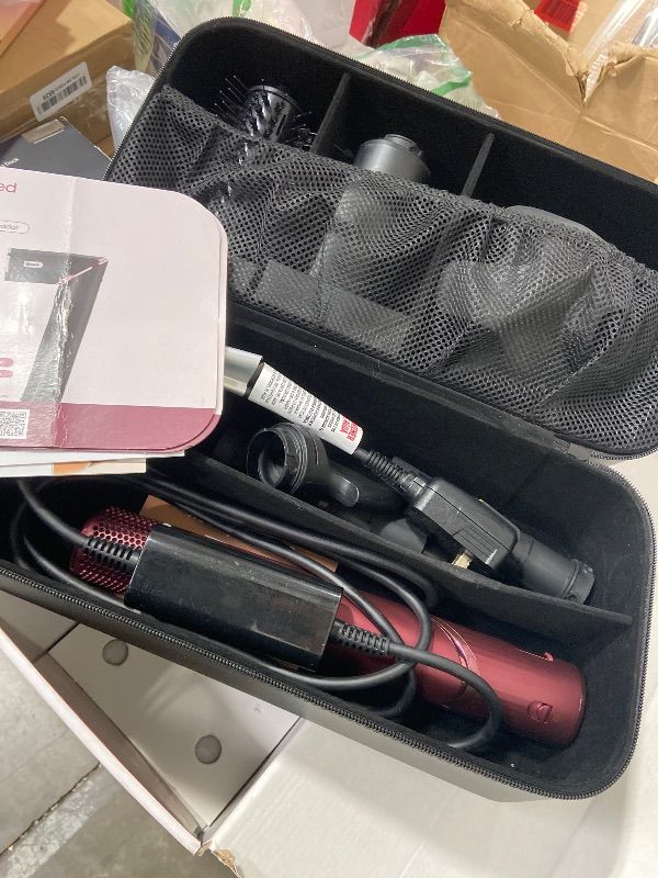 Photo 1 of Shark FlexStyle Air Styling & Drying System, Powerful Hair Dryer Brush & Multi-Styler with Auto-Wrap Curlers, Diffuser, Paddle Brush, Round Brush, Concentrator Attachment, Black Cherry, HD457CR