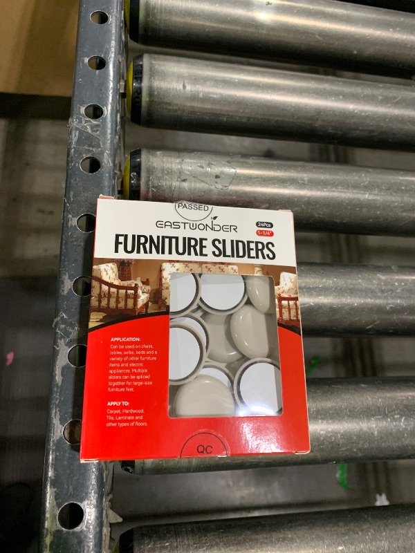 View 2 of 1-1/4" Furniture Sliders for Carpet & Hardwood Floors, 24PCS Furniture Pads for Quickly and Easily Move Any Item and Protect The Floor