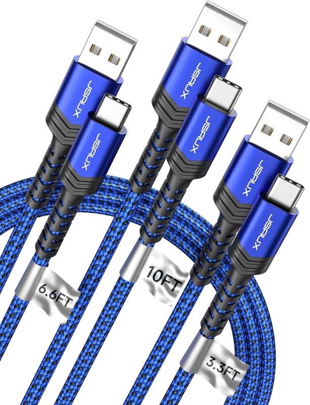 Photo 1 of  JSAUX USB C Cable Fast Charging 3-Pack(10ft+6.6ft+3.3ft)