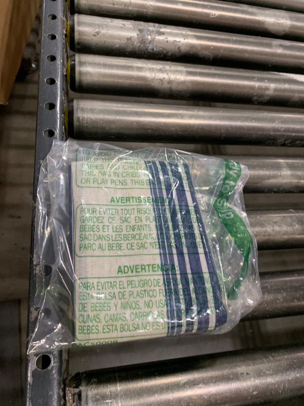 Photo 1 of DriftAway Kitchen Tier Curtains - Striped Linen Short Pinstripe Cafe Curtains 24 Inch Length for Living Room Bathroom Chris Farmhouse Rustic Rod Pocket 2 Panels Ivory Dark Blue