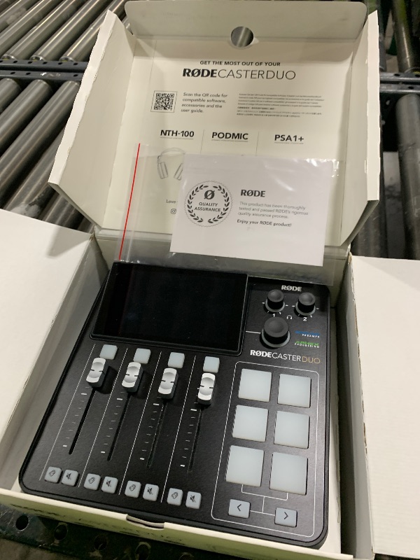 Photo 1 of RØDE RØDECaster Duo Compact All-in-One Audio Production Solution for Podcasting, Streaming, Music Production and Content Creation (Black)
