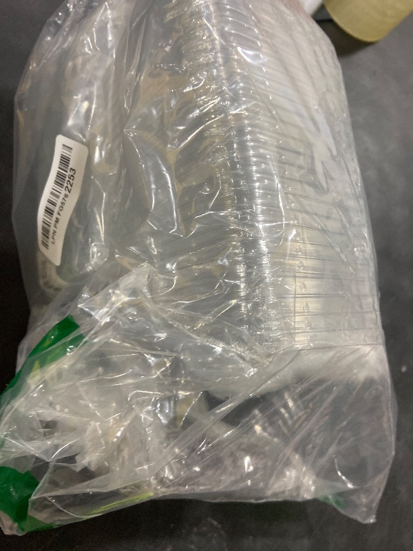 Photo 1 of 100 Pack 8OZ Plastic 50Pcs Square Dessert Cups with Lids and 50Pcs Spoons,Square Ice Cream Container with Forks, Disposable Parfait Cups for Mousse Cupcake Pudding Snacks Yogurt Parfait Fruits?50Sets?