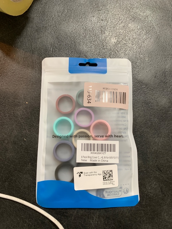 Photo 1 of 10 Pack Ring Cover Compatible with Oura Ring Gen 4/4 Ceramic, Oura Ring 3 Horizon/Heritage, Surport Charging with Cover on, Anti-Scratch Elastic Silicone Ring Protector for Men Women, M for 8/9/10/11