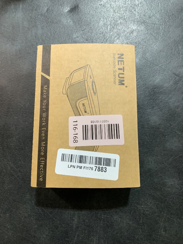 Photo 1 of NETUM Wireless 1D Laser Barcode Scanner Bluetooth Compatible, Small Pocket USB Bar Code Reader Work with Windows, Mac,Android, iOS Phones, Tablets or Computers - C830
