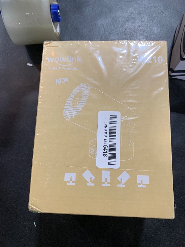 Photo 1 of [Built-in Apps & 2026 Upgraded] Mini Projector with WiFi 6 and Bluetooth 5.4 Support 4K 1080P Auto Keystone 180° Rotatable Projector Portable Compatibile with HDMI/TV Stick/Memory Stick/Laptop, White