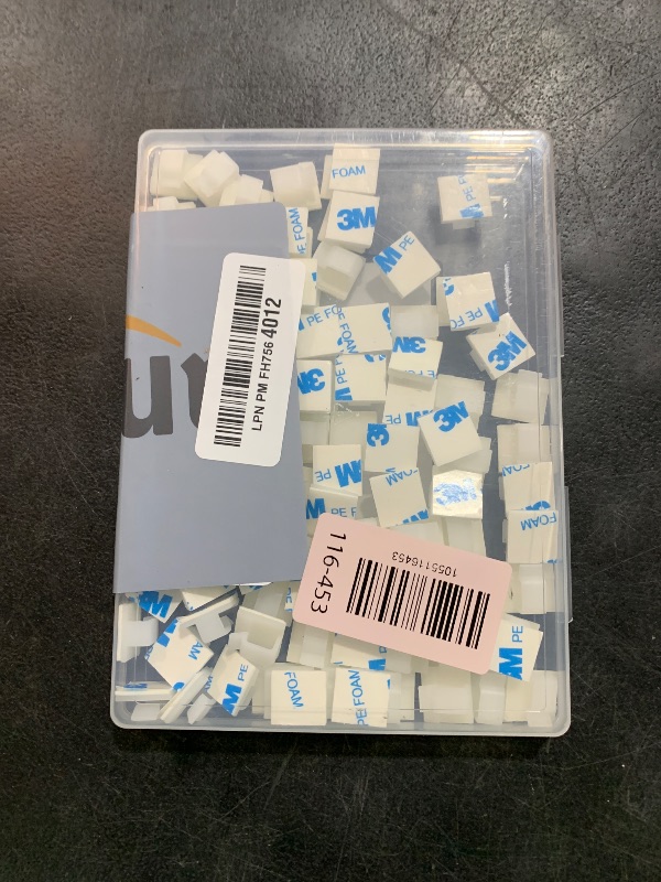 Photo 1 of 100Pcs Cable Clips, Adhesive Cable Organizer Cord Holder Wire Clip Wire Management Self Adhesive Hooks Wire Holder for Office, Home(White, 100PCS)