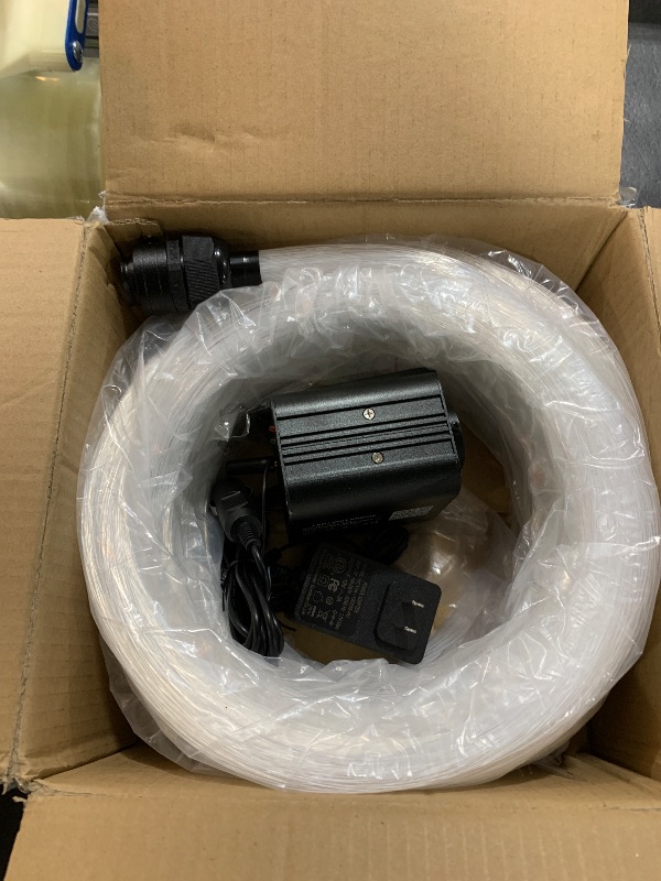 Photo 1 of AMKI Dual Color 20W Twinkle Starlight Headliner Kit Mixed 860pcs*9.8ft Cables Fiber Optic Light Cable Sound Activated Music Mode APP/Remote Control Dual Port Light Box for Car Home Roof Decor