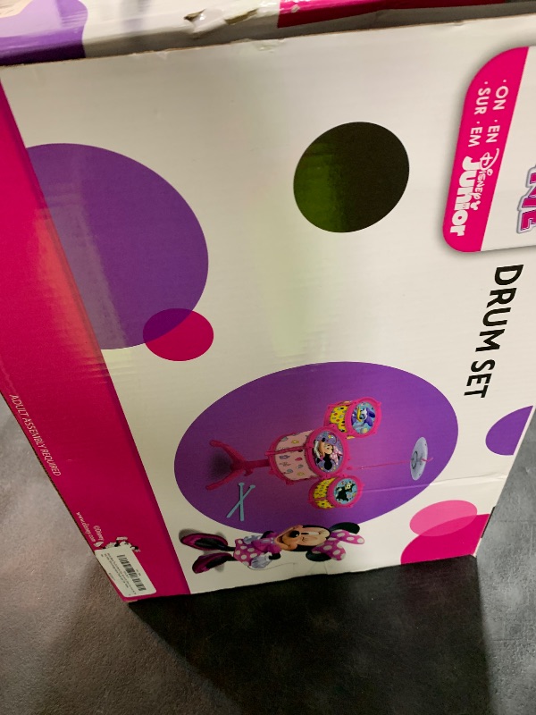 Photo 1 of Minnie Mouse Toy Drum Set for Girls - Bundle with Disney Drum Music Set, Stickers, More | Minnie Mouse Musical Toys for Girls, Kids, Toddlers