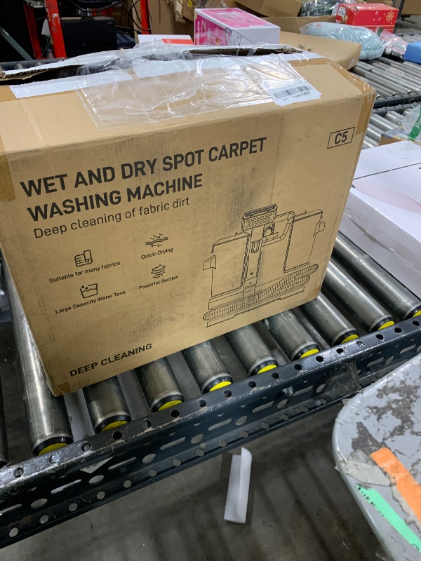 Photo 1 of Vaconly -Upgrade Portable Carpet & Upholstery Cleaner Machine, Small Handheld Spot Cleaner, 18Kpa Dual Brush & Large Removable Tank Multi-purpose Cleaner for Couch, Car, Stairs, Rugs, Pet Stains, Blue