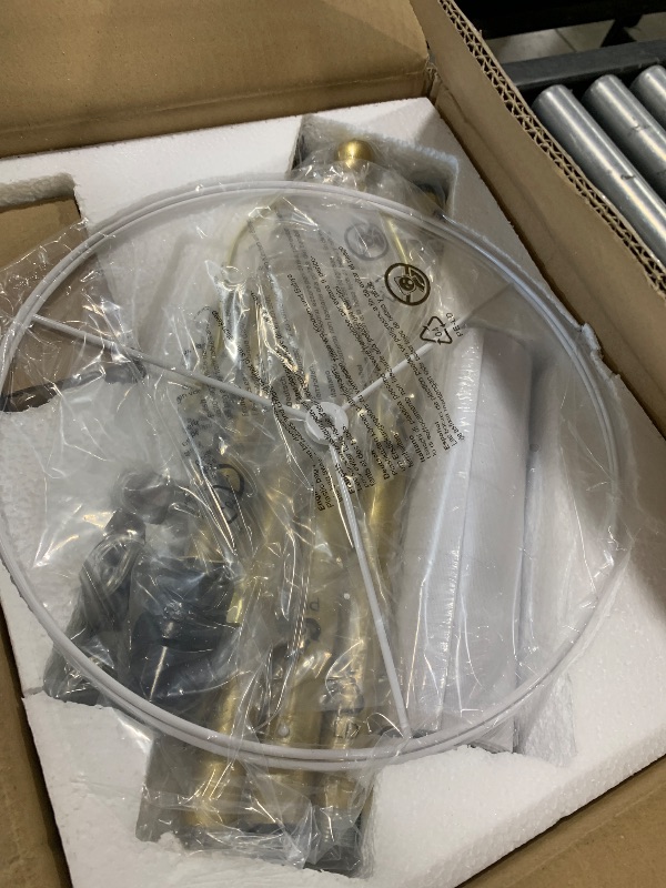 Photo 1 of ?Upgraded?Dimmable Gold Floor Lamps for Living Room, 11W LED Bulb Included, Modern Standing Lamp with Marble Base, Tall Pole Light with White Linen Shade for Bedroom Reading Office Corner Nursery