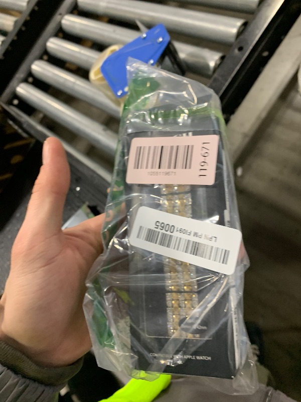 Photo 1 of COACH Apple Watch Strap, Compatible with 38mm, 40mm, and 41mm - Interchangeable Two-Tone Crystal Bracelet, Personalize Your Style