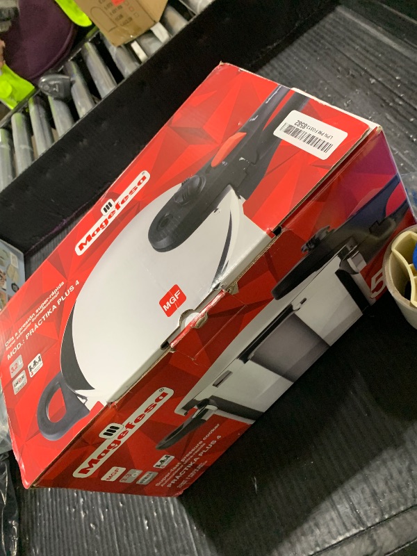 Photo 1 of MAGEFESA Practika Plus 3.4-Quart Pressure Cooker – 18/10 Stainless Steel, Induction Compatible, 5-Layer Heat Diffuser Bottom, 5 Safety Systems, Even Heat Distribution