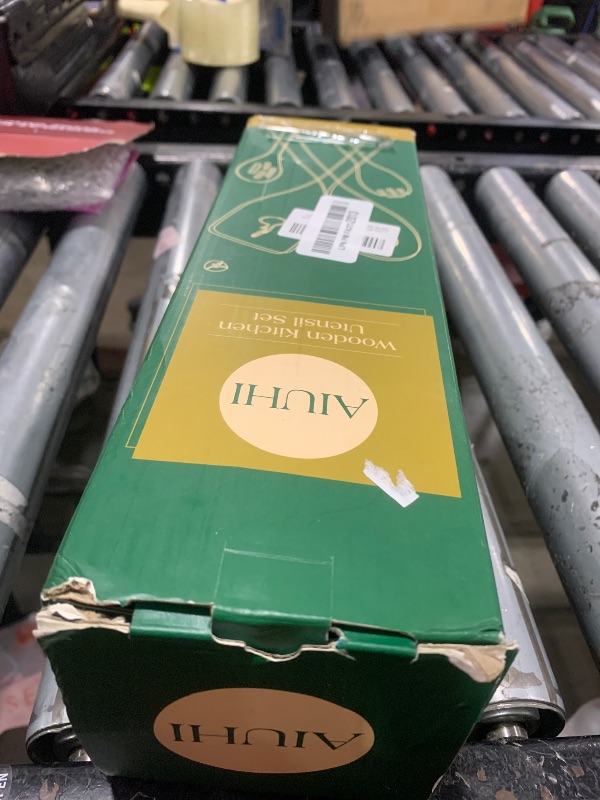 Photo 1 of 10 Pack Wooden Utensils for Cooking, Wood Utensil Set for Kitchen, Teak Wooden Spoon for Cooking, Non-Stick Spatula Ladle