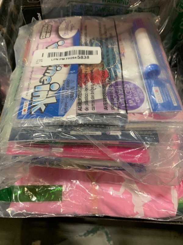 Photo 1 of 12 Mess Free Coloring Books & Mini No Mess Markers - Imagine Ink Activity Bundle for Toddlers, Kids | 72 Coloring Pages with Mickey, Bluey, Peppa Pig