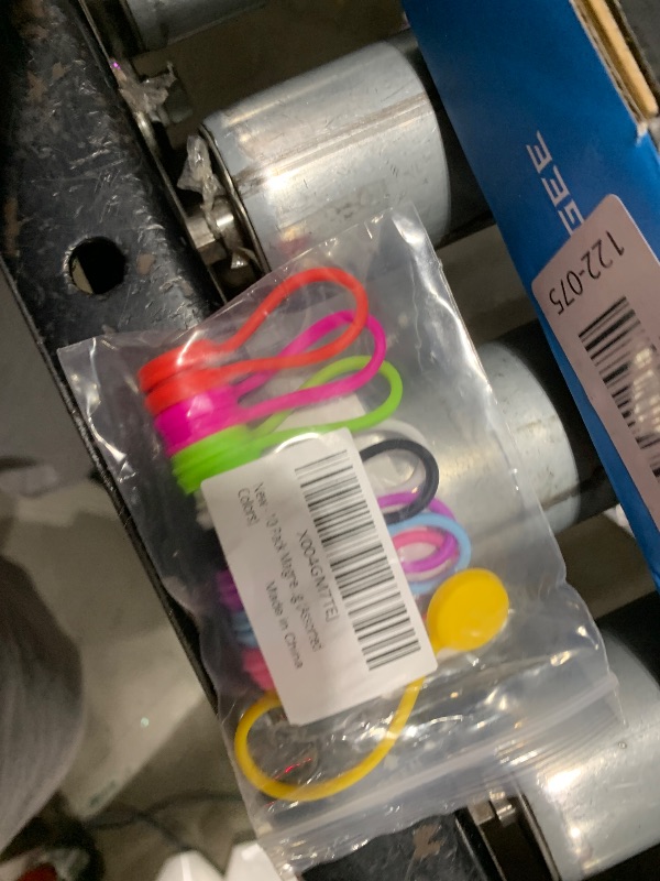 Photo 1 of 10 Pack Magnetic Cable Ties 4.3'' Reusable Silicone Magnetic Cord Organizers Cable Clips for Bundling and Organizing (Assorted Colors)