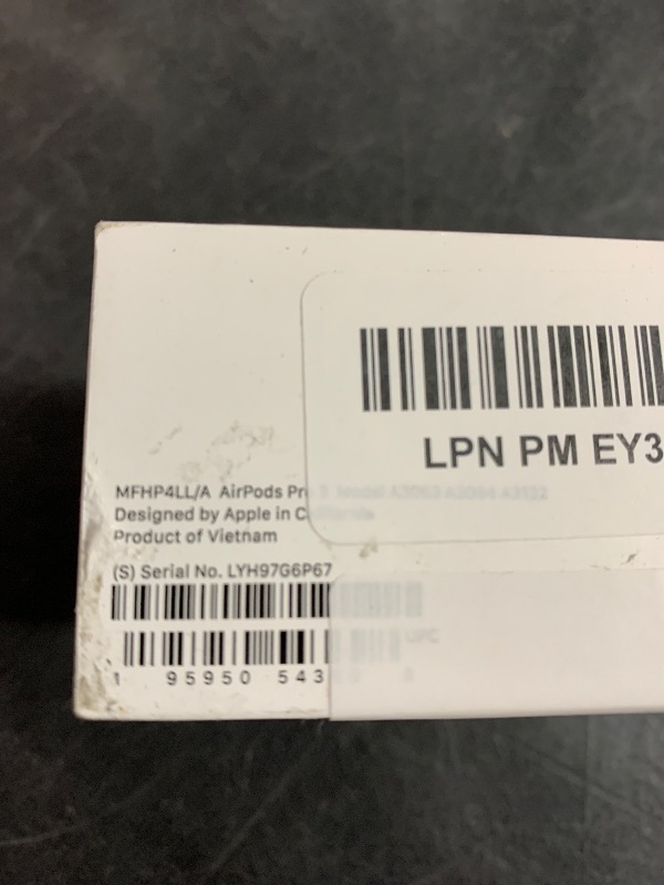 Photo 1 of Apple AirPods Pro 3 Wireless Earbuds, Active Noise Cancellation, Live Translation, Heart Rate Sensing, Hearing Aid Feature, Bluetooth Headphones, Spatial Audio, High-Fidelity Sound, USB-C Charging