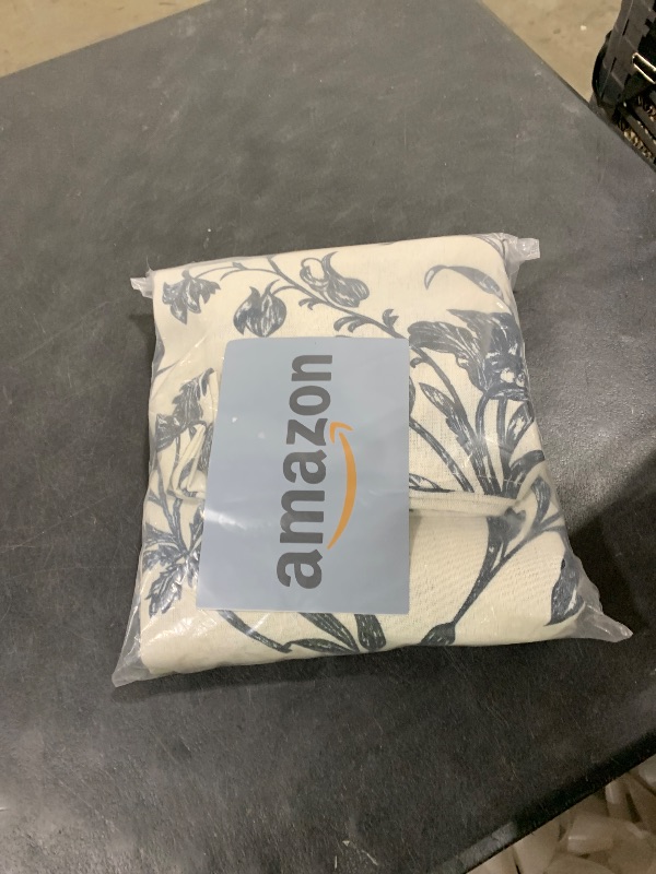 Photo 1 of Black Shower Curtain Floral Cotton Linen Cottagecore Shower Curtain for Bathroom 72" W x 90" L