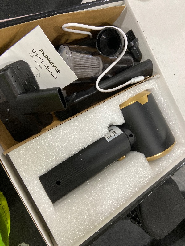 Photo 1 of JIXINMIYUE Car Handheld Vacuum Cordless with Ultra-Strong Suction, Brushless Motor & HEPA Filter - Lightweight Design for Drivers - Charcoal