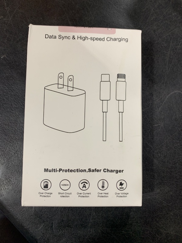 Photo 1 of ?Apple MFi Certified?Fast Charger iPhone,Fast i Phone Charging Cord 3Pack iPhone Charger Fast Charging Plug Block 6FT USB C to Lightning Cable for iPhone 14/14 Pro Max/Plus/13 Mini/12/11/XR/XS,AirPods