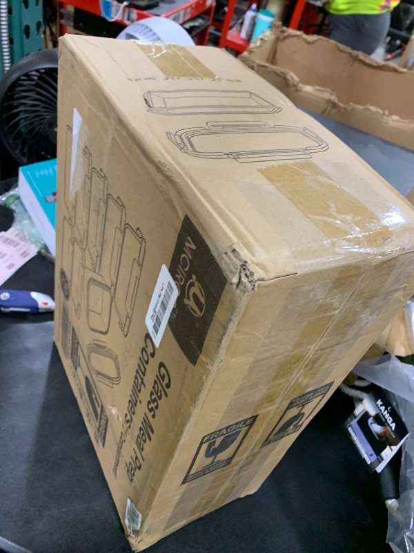 Photo 1 of [8-Pack,30 oz]Glass Meal Prep Containers,Glass Food Storage Containers,Airtight lunch Containers with Lids, Microwave, Oven, Freezer and Dishwasher