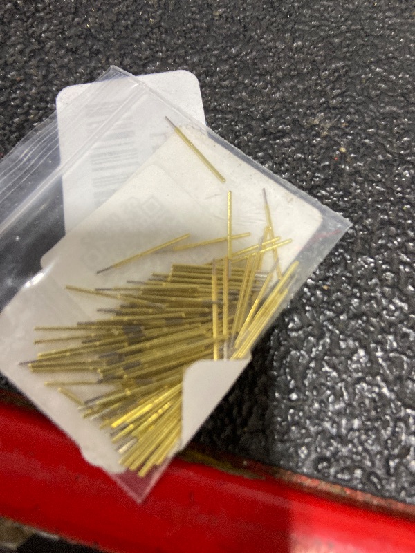 Photo 1 of 100PCS P50-J1 Spring Test Probe, 0.68mm Spring Test Probe Round Head Pogo Pin Tools for PCB Testing Pin Dia 0.68mm Length 16mm