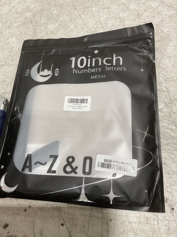 Photo 1 of 10 Inch House Numbers and Metal Letters for Outdoor Signs, House Numbers for Outside, Aluminum Address Letters and Numbers for Door, Mailbox, Garden, Perfect for Home or Office (Number 1)