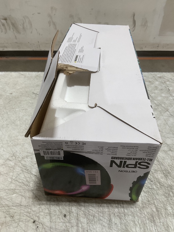 Photo 1 of Jetson Spin All Terrain Hoverboard with LED Lights, Self-Balancing Hoverboard with Active Balance Technology, Range of Up to 7 Miles, Ages 13+, Red, JAERO-RED