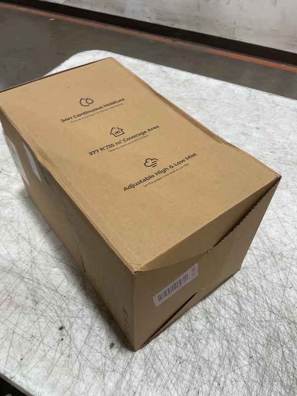 Photo 1 of Homvana Humidifiers for Bedroom Home, 3.6 L Cool Mist Top-Fill 34H Super Long Time, Quiet 23dB, Baby Humidifier, Oil Diffuser for Large Room, House, Plant, Nursery, BPA FREE, Ultrasonic (Transparent)