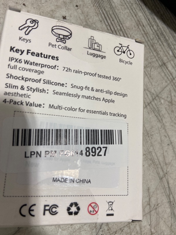 Photo 1 of [4-Pack] Case for Apple AirTag Holder Keychain – IPX6 Waterproof, Anti-Lost, Scratch-Resistant Case for Air Tag – for Keys, Pets, Luggage