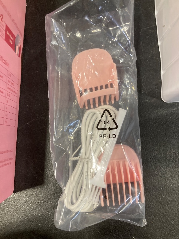 Photo 1 of LGTGH Bikini Trimmer for Women with Mirror & LED Light, Ceramic Blades & Travel Lock - Body Groomer IPX7 Waterproof Use for Legs/Arm/Underarm - Baby Pink