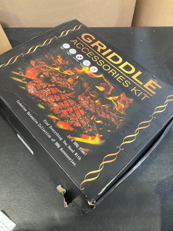 Photo 1 of EWFEN 35PCS Griddle Accessories Kit, Flat Top Grill Accessories Set for Blackstone and Camp Chef, Grill Spatula Set with Enlarged Spatulas, Basting Cover, Scraper for Outdoor Barbecue