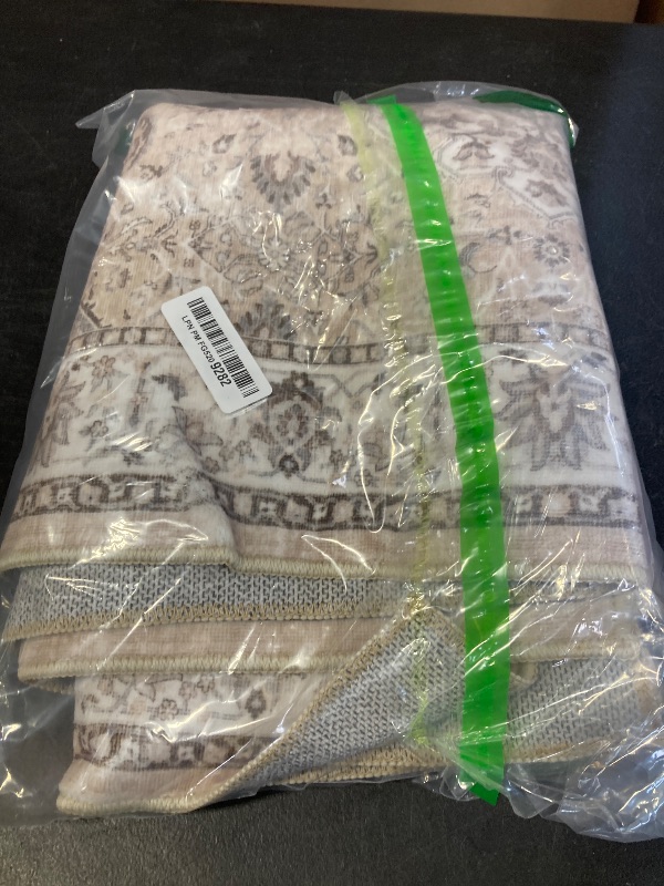 Photo 1 of 2x6 Hallway Washable Runner Rug : Vintage Soft Kitchen Laundry Runner with Non Slip Backing Farmhouse Entryway Living Room Floor Mat Stain Resistant Carpet for Bedroom Bathroom Distressed Beside Rug