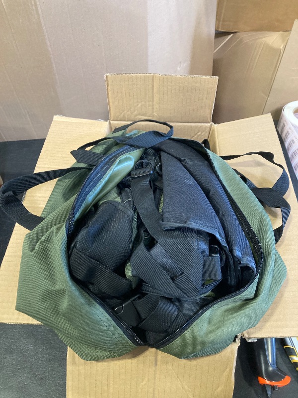 Photo 1 of 24" Small Dog Crate,Portable Crate for Small Dogs, Portable Travel Pet Crates,Soft Dog Crate Collapsible Dogs Crate,with 4 Mesh Doors, Foldable Car Kennel for Puppy with Handle for Outdoor - Green