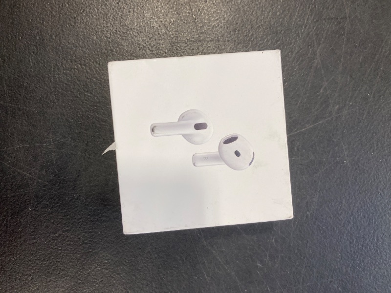 Photo 1 of Apple AirPods 4 Wireless Earbuds, Bluetooth Headphones, with Active Noise Cancellation, Adaptive, Transparency Mode, Personalized Spatial Audio, USB-C Charging Case, Wireless Charging, H2 Chip