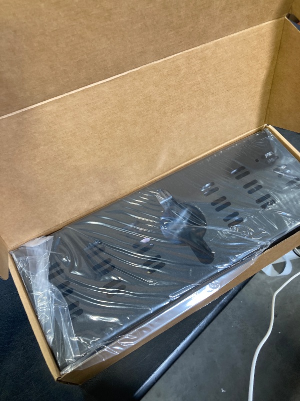 Photo 1 of 2 Pack Cable Management Under Desk Black, Cinati 32" Large Cable Management Tray, Under Desk Alloy Steel Wire Organizers, Cord Hider Tray for Office and Home - Tape or Screw Installation